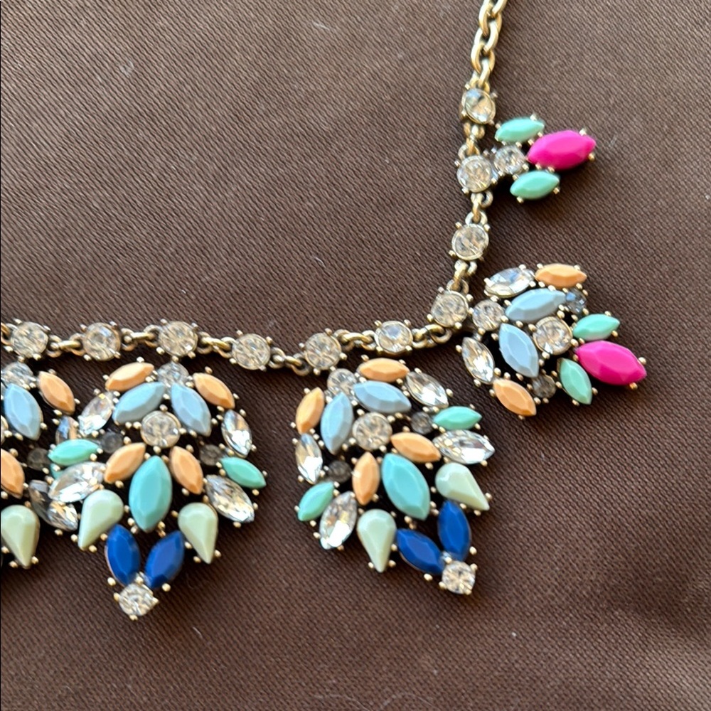 J. Crew Elegant Multicolor Statement Necklace - image 3